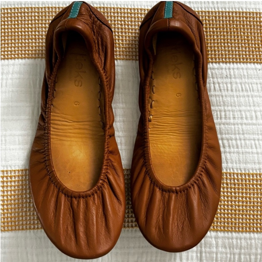 Tieks Caramel Leather Ballet Flats